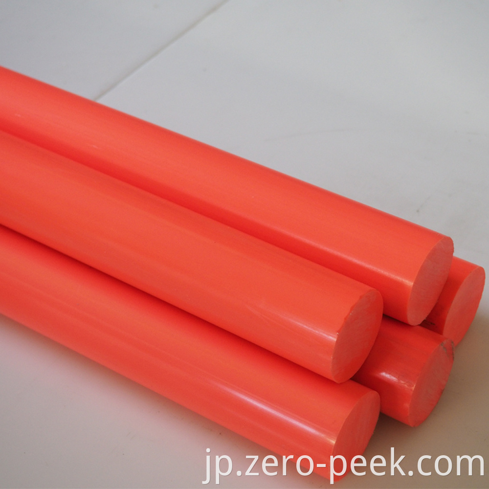 Orange natural delrin rod